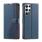 For Samsung Galaxy S24 Ultra 5G Voltage Ultra-thin Dot Leather Phone Case(Blue) - 1