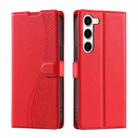 For Samsung Galaxy S23 5G Voltage Ultra-thin Dot Leather Phone Case(Red) - 1