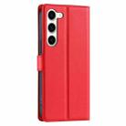 For Samsung Galaxy S23 5G Voltage Ultra-thin Dot Leather Phone Case(Red) - 3