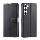 For Samsung Galaxy S23 5G Voltage Ultra-thin Dot Leather Phone Case(Black) - 1