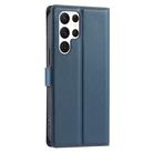 For Samsung Galaxy S22 Ultra 5G Voltage Ultra-thin Dot Leather Phone Case(Blue) - 3