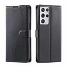 For Samsung Galaxy S21 Ultra 5G Voltage Ultra-thin Dot Leather Phone Case(Black) - 1