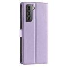 For Samsung Galaxy S22 5G Voltage Ultra-thin Dot Leather Phone Case(Purple) - 3