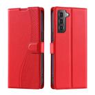 For Samsung Galaxy S22+ 5G Voltage Ultra-thin Dot Leather Phone Case(Red) - 1