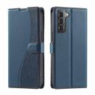 For Samsung Galaxy S22+ 5G Voltage Ultra-thin Dot Leather Phone Case(Blue) - 1