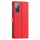 For Samsung Galaxy S20 FE Voltage Ultra-thin Dot Leather Phone Case(Red) - 3