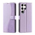 For Samsung Galaxy S25 Ultra 5G Voltage Ultra-thin Dot Leather Phone Case(Purple) - 1