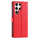 For Samsung Galaxy S25 Ultra 5G Voltage Ultra-thin Dot Leather Phone Case(Red) - 3