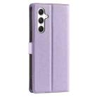 For Samsung Galaxy S25 5G Voltage Ultra-thin Dot Leather Phone Case(Purple) - 3