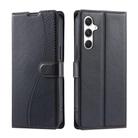 For Samsung Galaxy S25 5G Voltage Ultra-thin Dot Leather Phone Case(Black) - 1