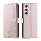 For Samsung Galaxy S25+ 5G Voltage Ultra-thin Dot Leather Phone Case(Rose Gold) - 1