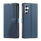 For Samsung Galaxy S25+ 5G Voltage Ultra-thin Dot Leather Phone Case(Blue) - 1
