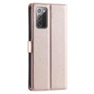 For Samsung Galaxy Note20 Voltage Ultra-thin Dot Leather Phone Case(Rose Gold) - 3