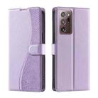 For Samsung Galaxy Note20 Ultra Voltage Ultra-thin Dot Leather Phone Case(Purple) - 1