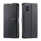 For Samsung Galaxy A71 4G Voltage Ultra-thin Dot Leather Phone Case(Black) - 1