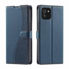 For Samsung Galaxy A03 164mm Voltage Ultra-thin Dot Leather Phone Case(Blue) - 1