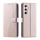 For Samsung Galaxy A14 4G / 5G Voltage Ultra-thin Dot Leather Phone Case(Rose Gold) - 1