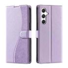 For Samsung Galaxy A24 4G Global Voltage Ultra-thin Dot Leather Phone Case(Purple) - 1
