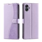 For Samsung Galaxy A06 4G / 5G Voltage Ultra-thin Dot Leather Phone Case(Purple) - 1