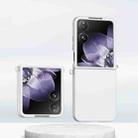 For Xiaomi Mix Flip Gradient Color Skin Feel PC Full Coverage Shockproof Phone Case(White) - 1