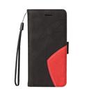 For Motorola Edge 50 5G Dual-color Splicing Flip Leather Phone Case(Black) - 2