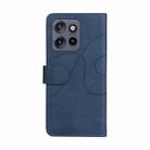 For Motorola Edge 50 Neo Dual-color Splicing Flip Leather Phone Case(Blue) - 3