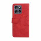 For Motorola Edge 50 Neo Dual-color Splicing Flip Leather Phone Case(Red) - 3