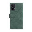 For Motorola Moto G35 Dual-color Splicing Flip Leather Phone Case(Green) - 3