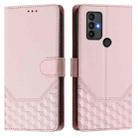 For TCL 30 SE Honeycomb Embossing RFID Leather Phone Case(Pink) - 2