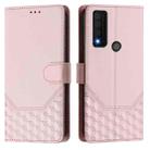 For TCL 30 XE 5G Honeycomb Embossing RFID Leather Phone Case(Pink) - 2