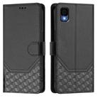 For TCL 30Z Honeycomb Embossing RFID Leather Phone Case(Black) - 2