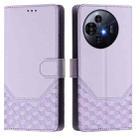 For TCL 50 Pro NxtPaper Honeycomb Embossing RFID Leather Phone Case(Light Purple) - 2