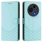 For TCL 60 NxtPaper Honeycomb Embossing RFID Leather Phone Case(Mint Green) - 2