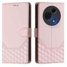 For TCL 60 NxtPaper Honeycomb Embossing RFID Leather Phone Case(Pink) - 2
