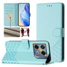 For Infinix GT 20 Pro 5G Honeycomb Embossing RFID Leather Phone Case(Mint Green) - 1