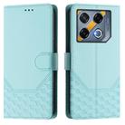 For Infinix GT 20 Pro 5G Honeycomb Embossing RFID Leather Phone Case(Mint Green) - 2