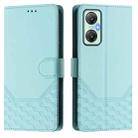 For Infinix Hot 20 5G Honeycomb Embossing RFID Leather Phone Case(Mint Green) - 2