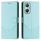 For Infinix Hot 20S / Hot 20 Pro Honeycomb Embossing RFID Leather Phone Case(Mint Green) - 2