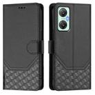 For Infinix Hot 20S / Hot 20 Pro Honeycomb Embossing RFID Leather Phone Case(Black) - 2