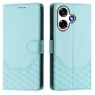 For Infinix Hot 30 4G Honeycomb Embossing RFID Leather Phone Case(Mint Green) - 2