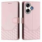 For Infinix Hot 30 4G Honeycomb Embossing RFID Leather Phone Case(Pink) - 2