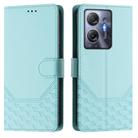 For Infinix Hot 30 5G Honeycomb Embossing RFID Leather Phone Case(Mint Green) - 2