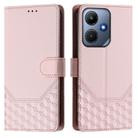 For Infinix Hot 30i Honeycomb Embossing RFID Leather Phone Case(Pink) - 2