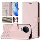 For Infinix Note 12 4G / Note 12 Pro 4G Honeycomb Embossing RFID Leather Phone Case(Pink) - 1