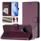 For Infinix Note 12 4G / Note 12 Pro 4G Honeycomb Embossing RFID Leather Phone Case(Violet) - 1