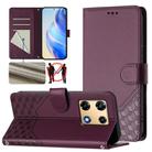 For Infinix Note 30 Pro 4G Honeycomb Embossing RFID Leather Phone Case(Violet) - 1