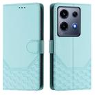 For Infinix Note 30 VIP Honeycomb Embossing RFID Leather Phone Case(Mint Green) - 2