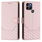 For Infinix Smart 6 / 6 Plus / 6 HD Honeycomb Embossing RFID Leather Phone Case(Pink) - 2