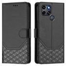 For Infinix Smart 6 / 6 Plus / 6 HD Honeycomb Embossing RFID Leather Phone Case(Black) - 2