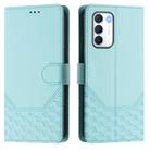 For Infinix Zero 5G 2023 Honeycomb Embossing RFID Leather Phone Case(Mint Green) - 2